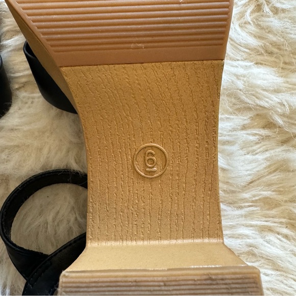 Universal Thread Platform Sandals Womens Size 6 Heels Strappy Black & Tan Pumps - Picture 9 of 15